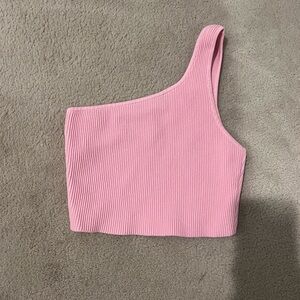 Babaton • One Shoulder Crop Top